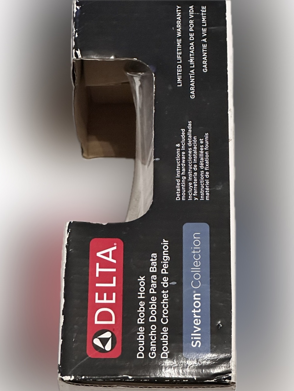 Delta Double Robe Hook Silverton Collection - Picture 2 of 4